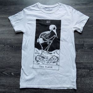 Threadless plague tarot tee shirt